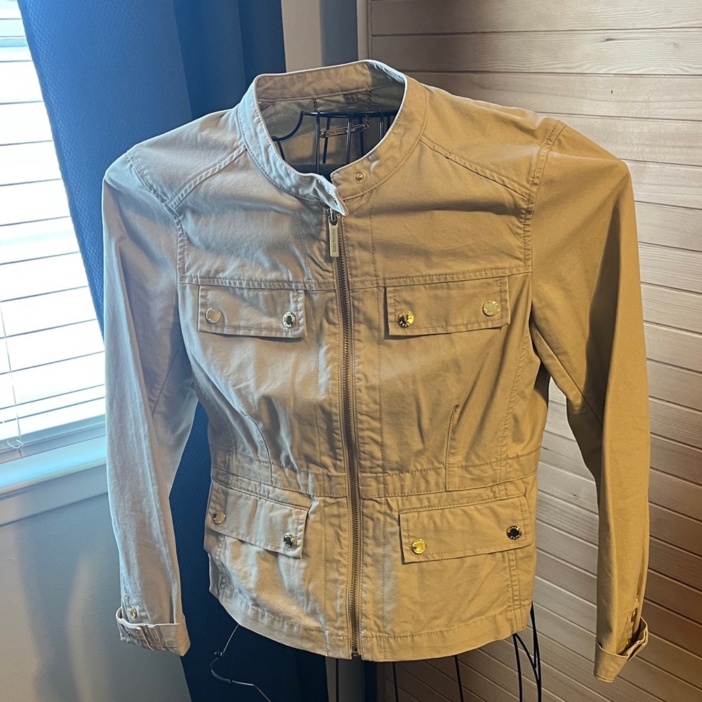 Michael Kors Beige Utility Jacket